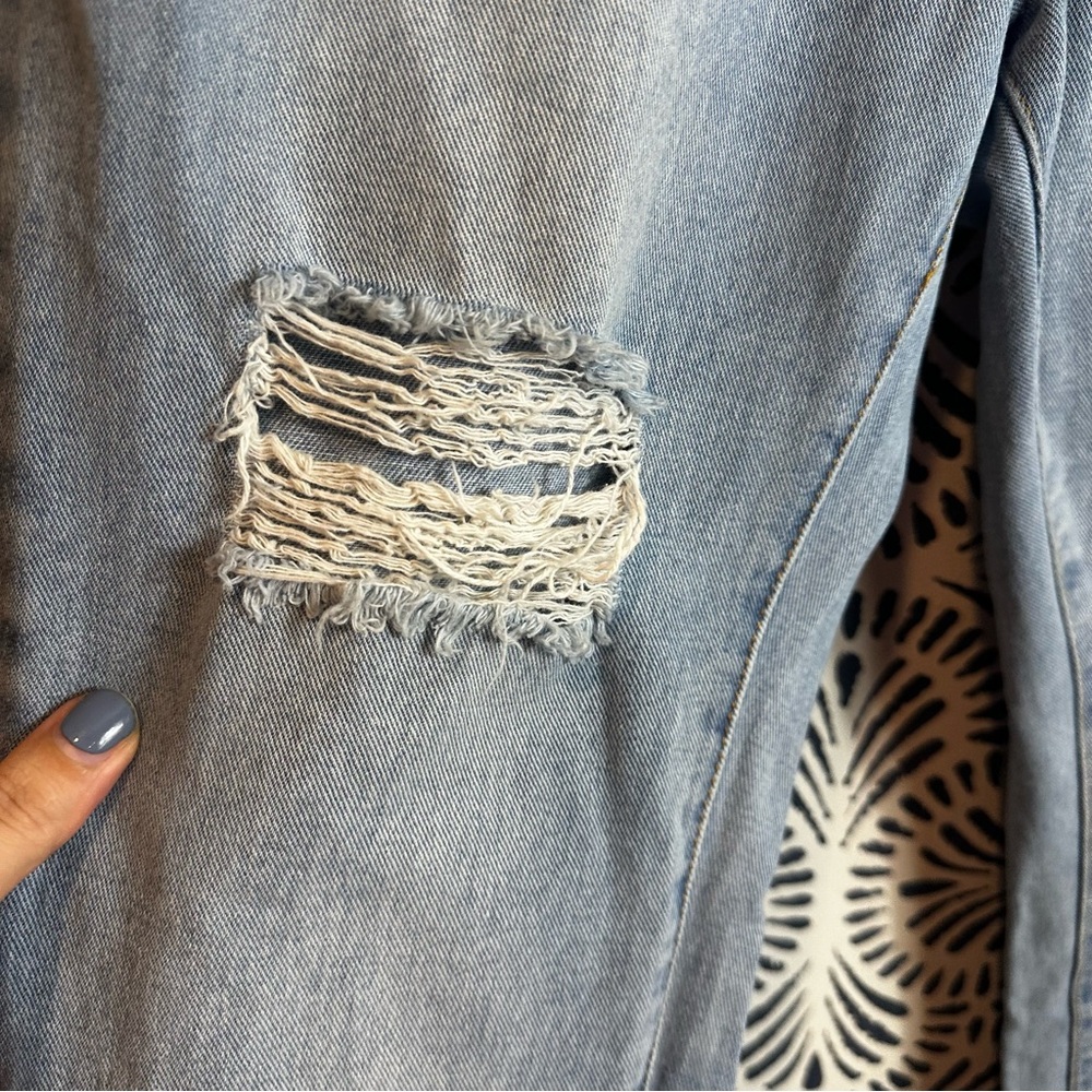 Missguided Distressed Leg Split Cuff Straight Leg… - image 6